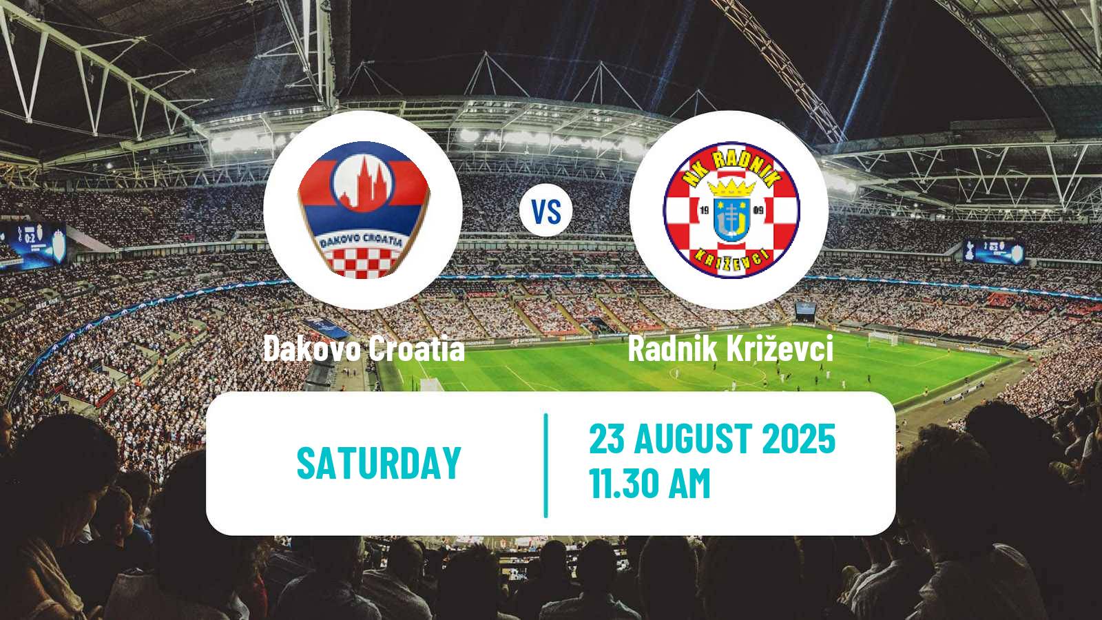 Soccer Croatian Druga NL Đakovo Croatia - Radnik Križevci