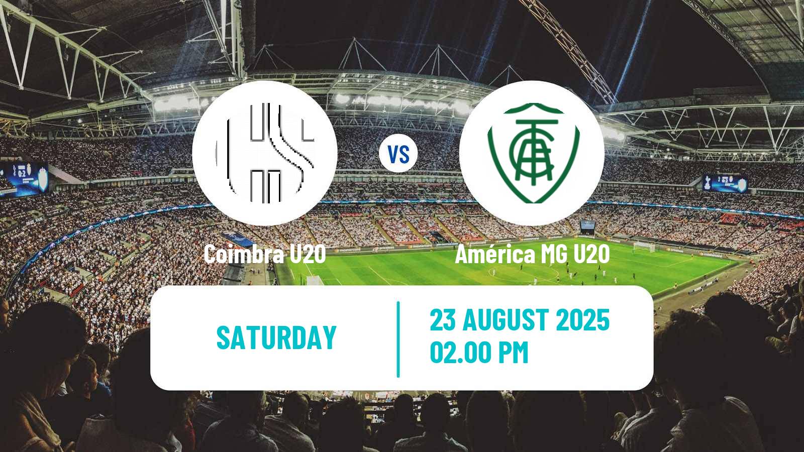 Soccer Brazilian Mineiro U20 Coimbra U20 - América MG U20