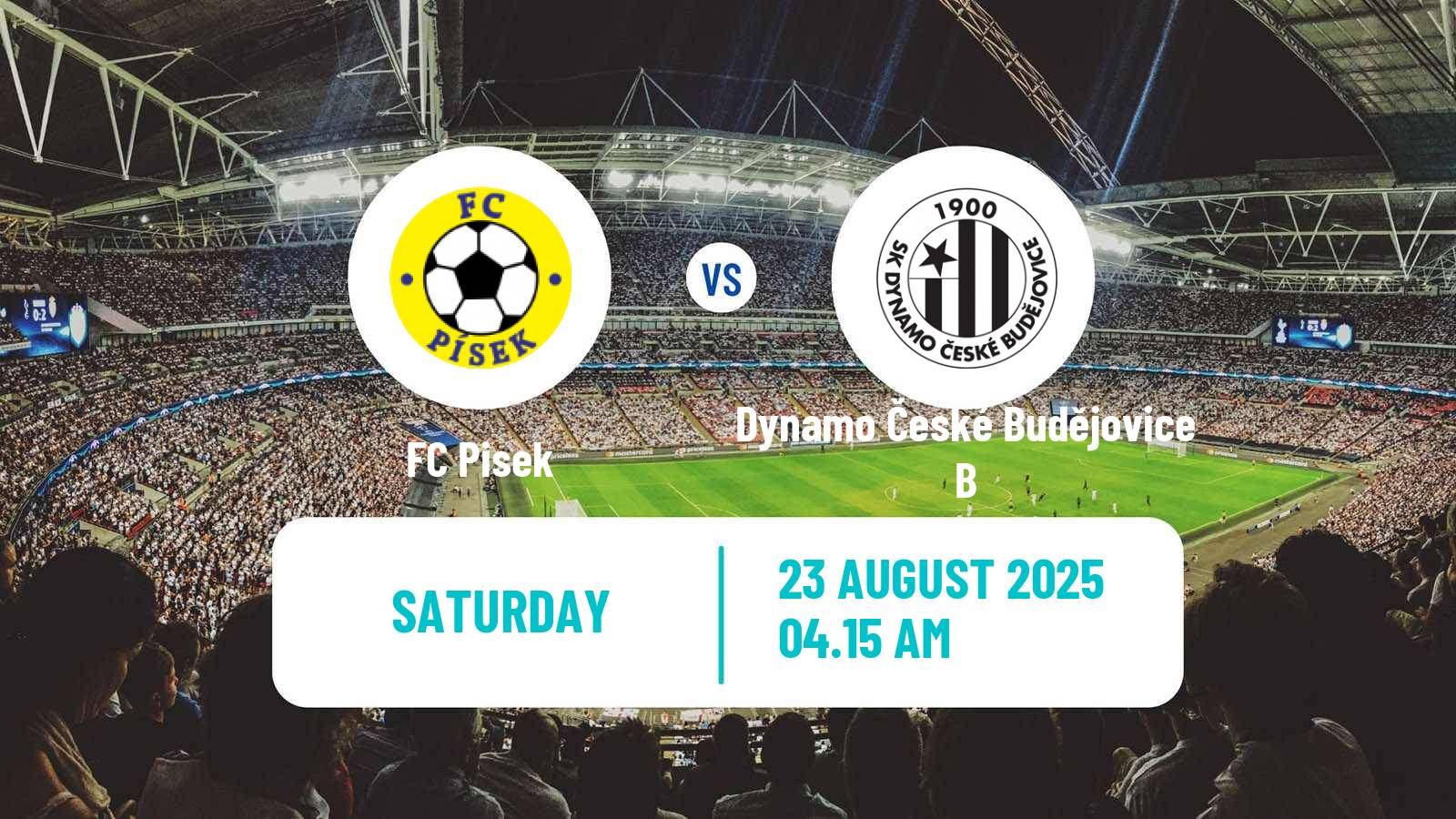 Soccer Czech CFL Group A Pisek - Dynamo České Budějovice B