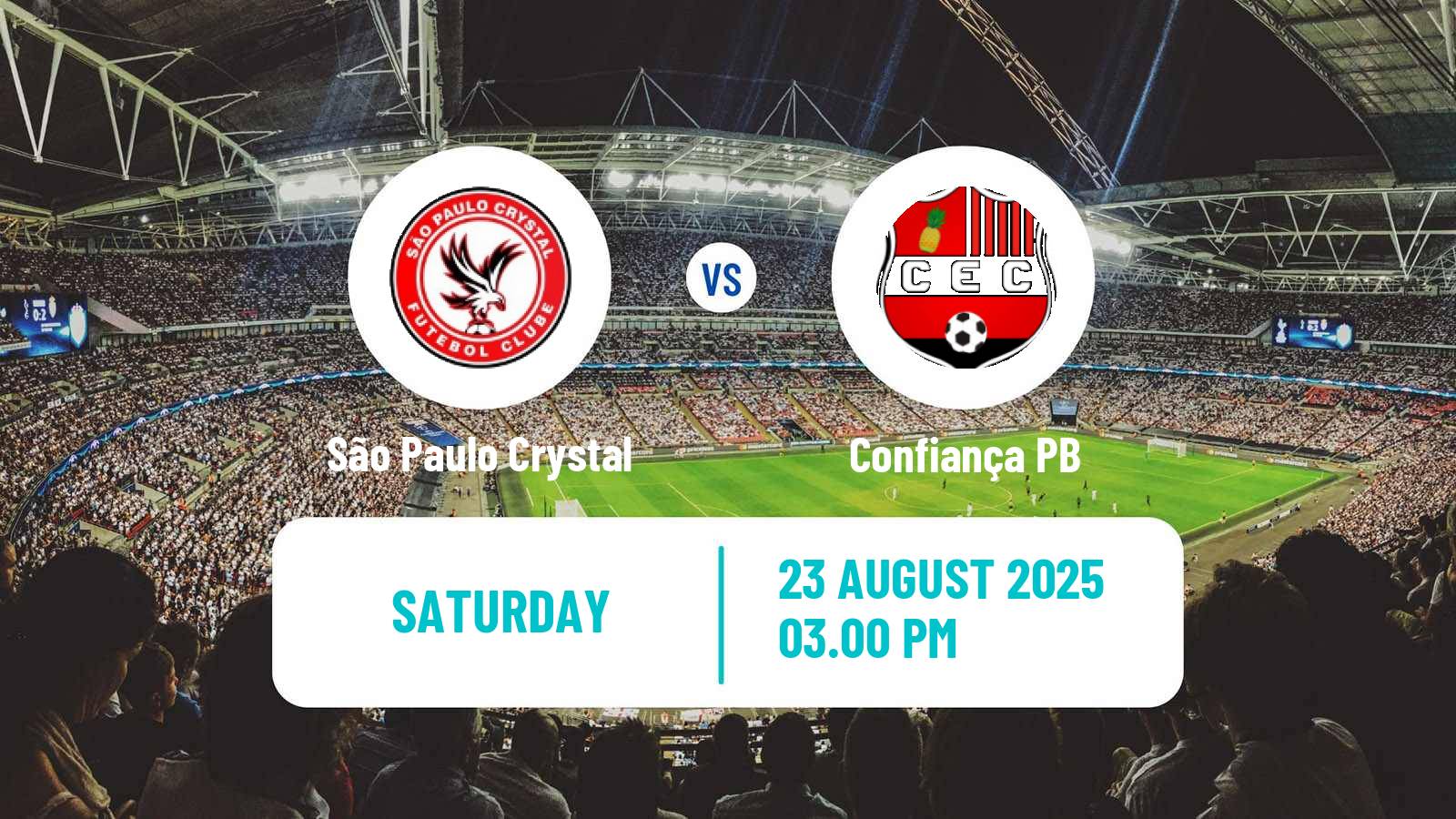 Soccer Brazilian Campeonato Paraibano 2 São Paulo Crystal - Confiança PB