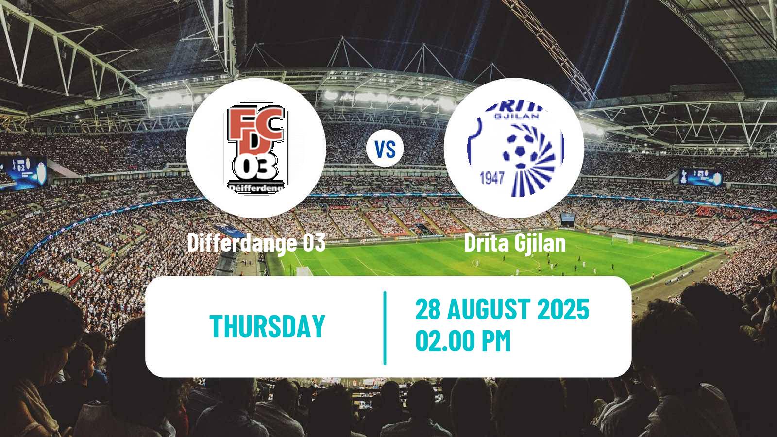 Soccer UEFA Europa Conference League Differdange 03 - Drita Gjilan
