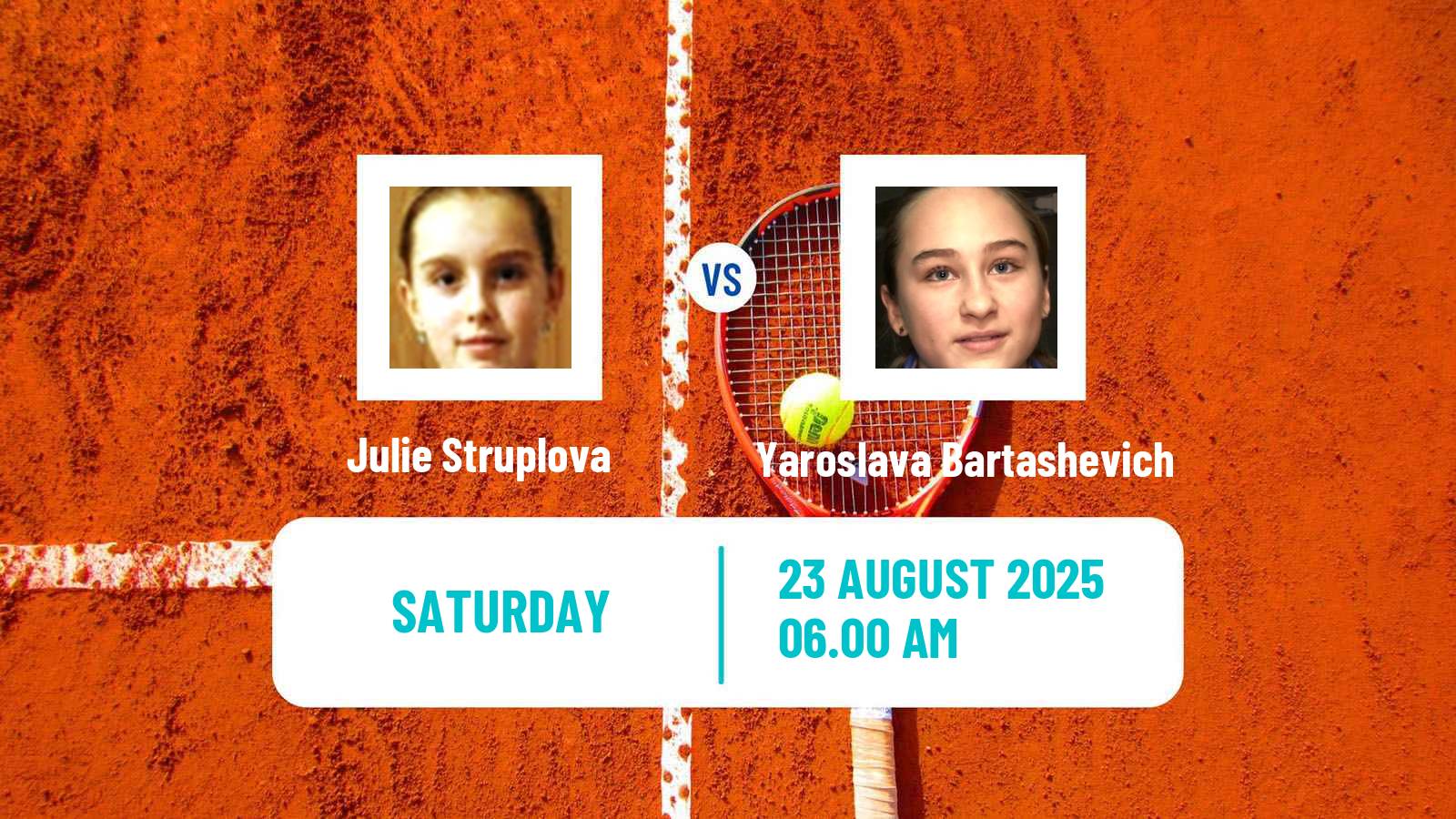 Tennis ITF W15 Krakow Women Julie Struplova - Yaroslava Bartashevich