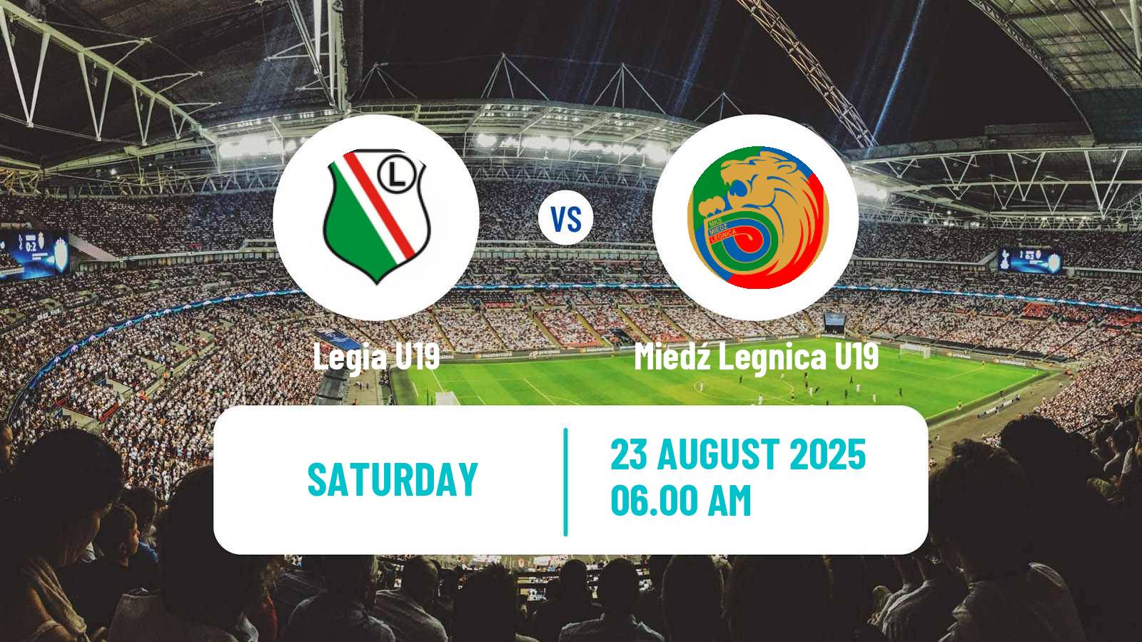 Soccer Polish Central Youth League Legia U19 - Miedź Legnica U19