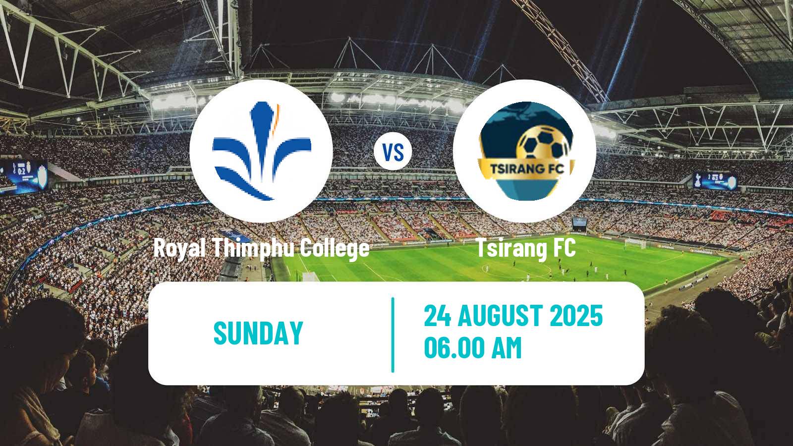 Soccer Bhutan Premier League Royal Thimphu College - Tsirang