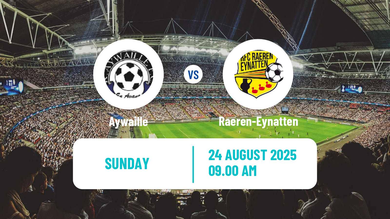 Soccer Belgian Second Amateur Division Group C Aywaille - Raeren-Eynatten