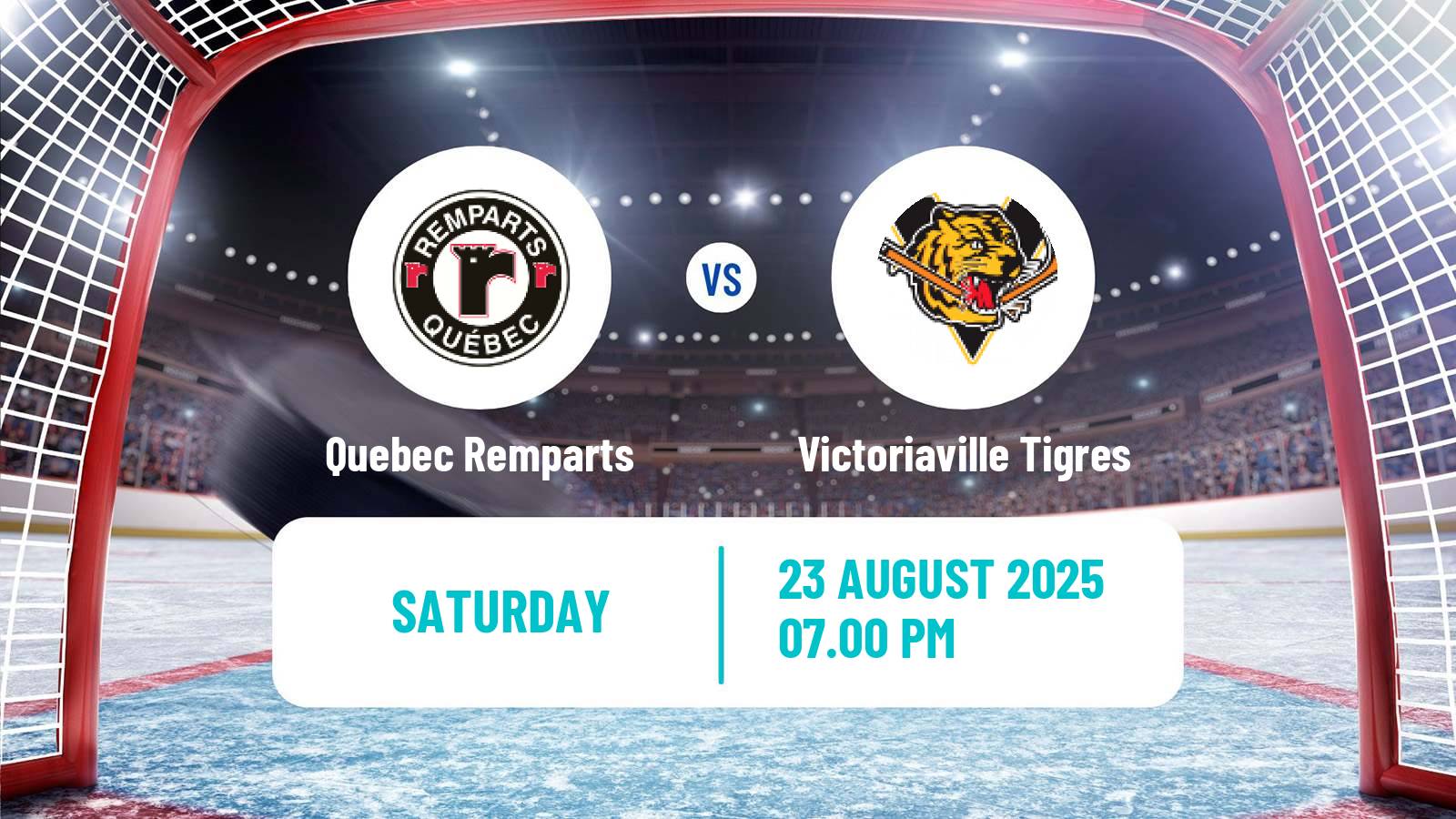 Hockey QMJHL Quebec Remparts - Victoriaville Tigres