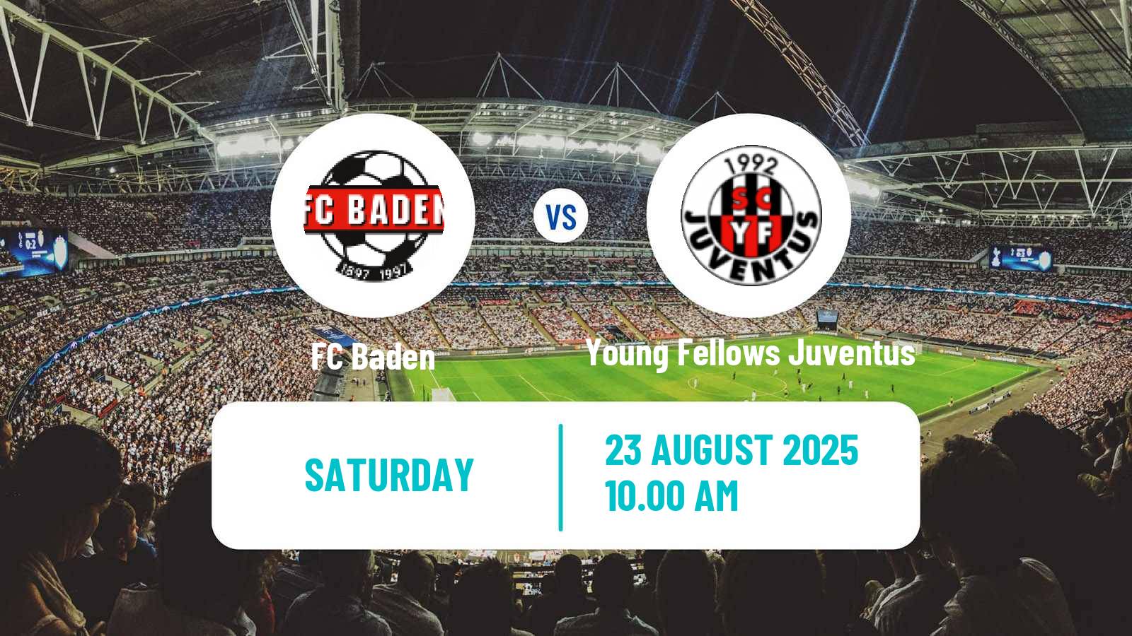 Soccer Swiss 1 Liga Classic Group 3 Baden - Young Fellows Juventus