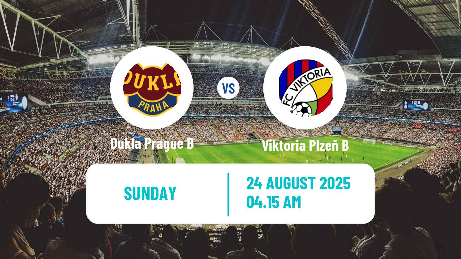 Soccer Czech CFL Group A Dukla Prague B - Viktoria Plzeň B