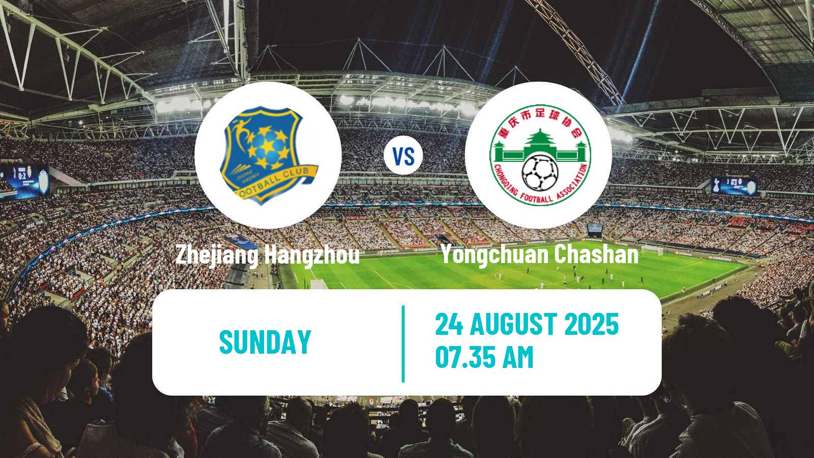 Soccer Chinese Super League Women Zhejiang Hangzhou - Yongchuan Chashan