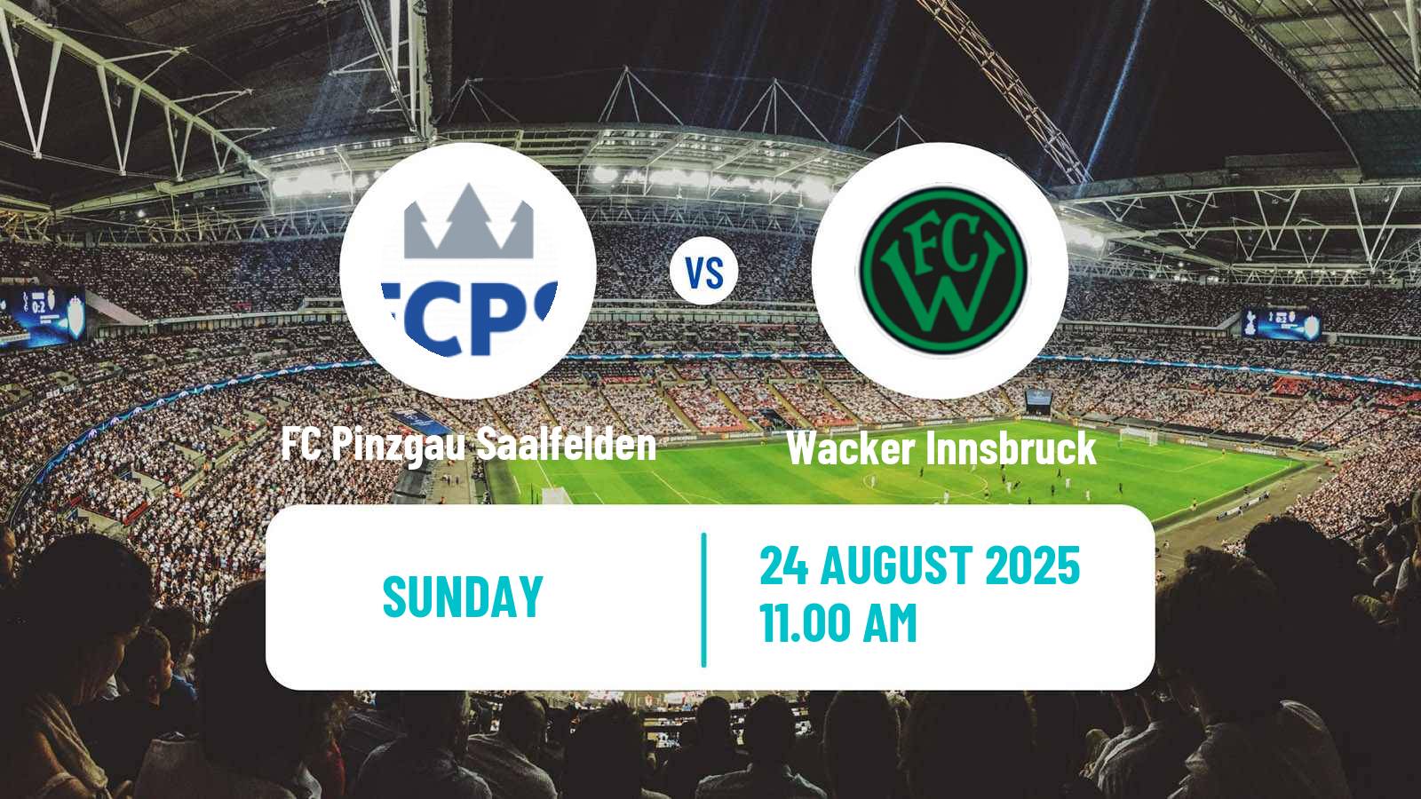 Soccer Austrian Regionalliga West FC Pinzgau Saalfelden - Wacker Innsbruck