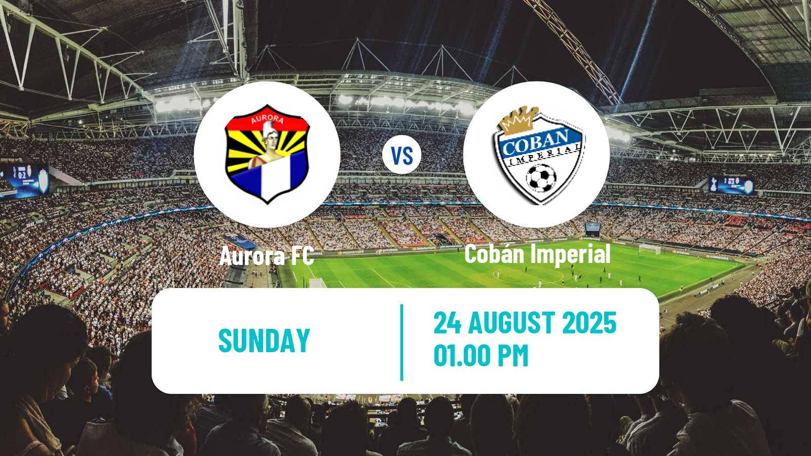 Soccer Guatemala Liga Nacional Aurora - Cobán Imperial