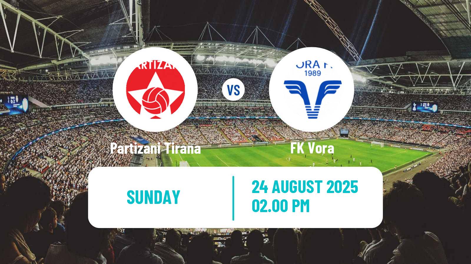 Soccer Albanian Super League Partizani Tirana - Vora