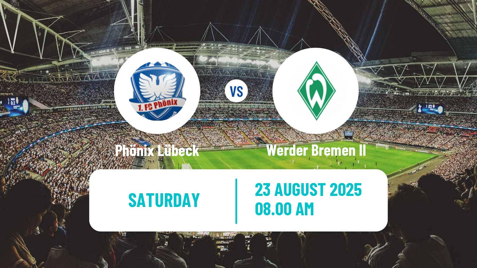 Soccer German Regionalliga North Phönix Lübeck - Werder Bremen II