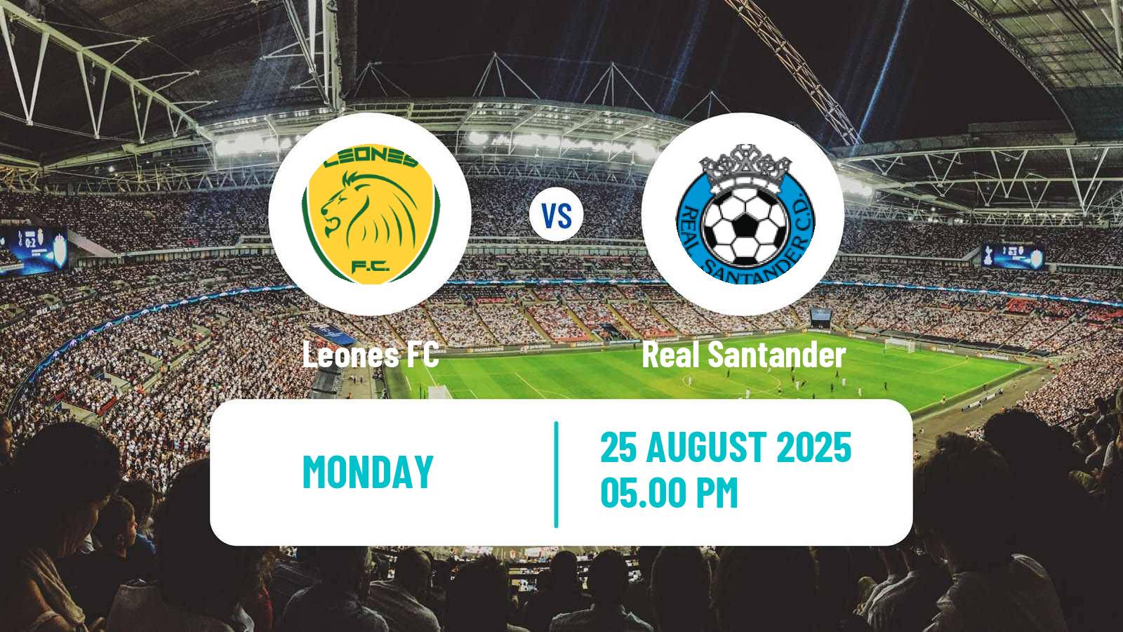 Soccer Colombian Primera B Leones - Real Santander