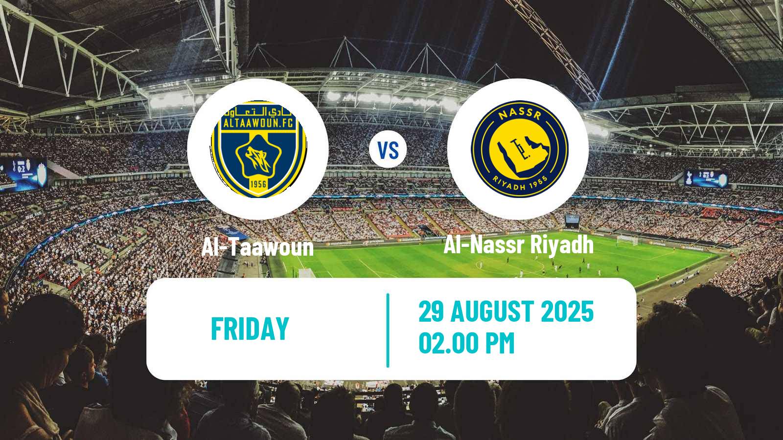 Soccer Saudi Professional League Al-Taawoun - Al-Nassr Riyadh