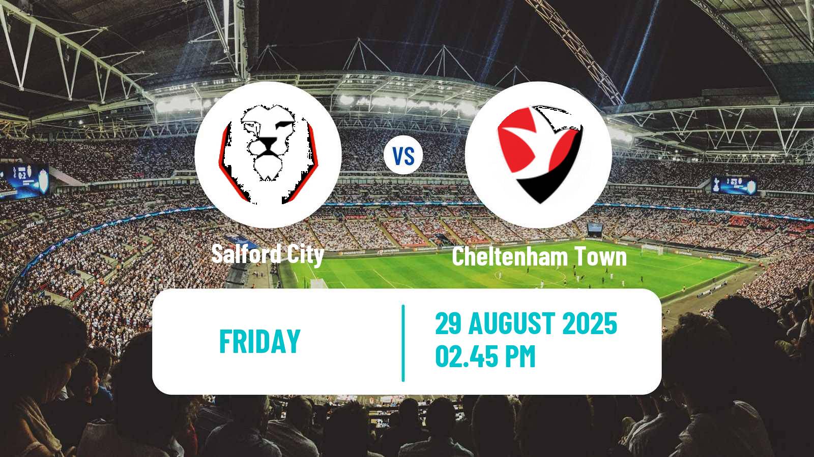 Soccer English League Two Salford City - Cheltenham Town