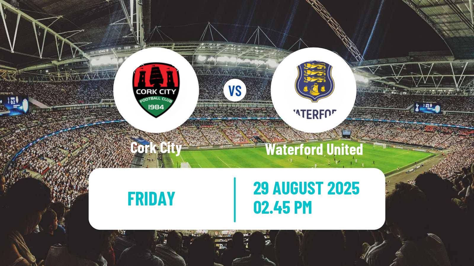 Soccer Irish Premier Division Cork City - Waterford United