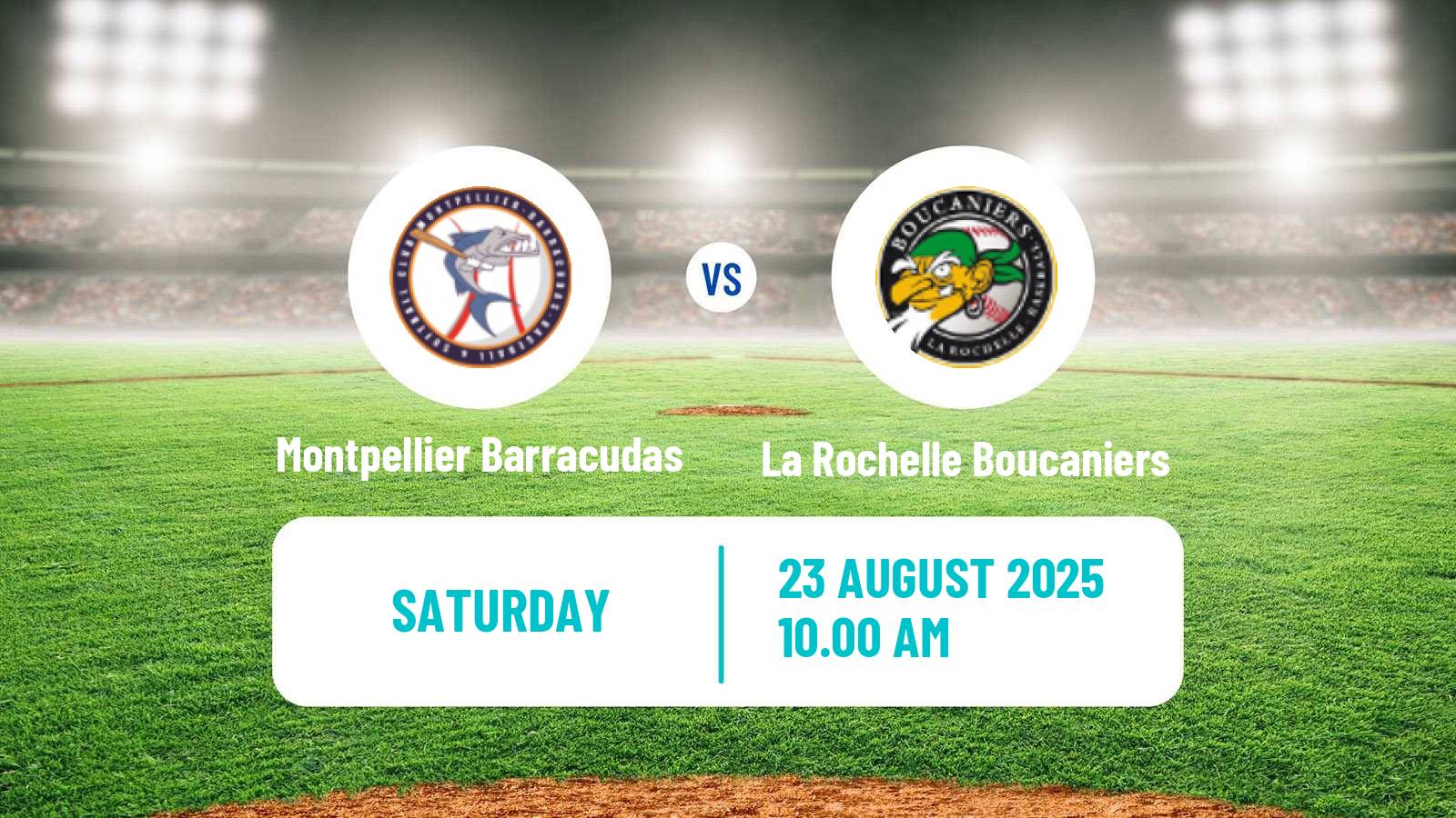 Baseball French Division 1 Baseball Montpellier Barracudas - La Rochelle Boucaniers