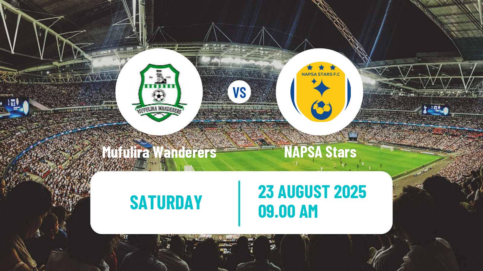 Soccer Zambian Premier League Mufulira Wanderers - NAPSA Stars