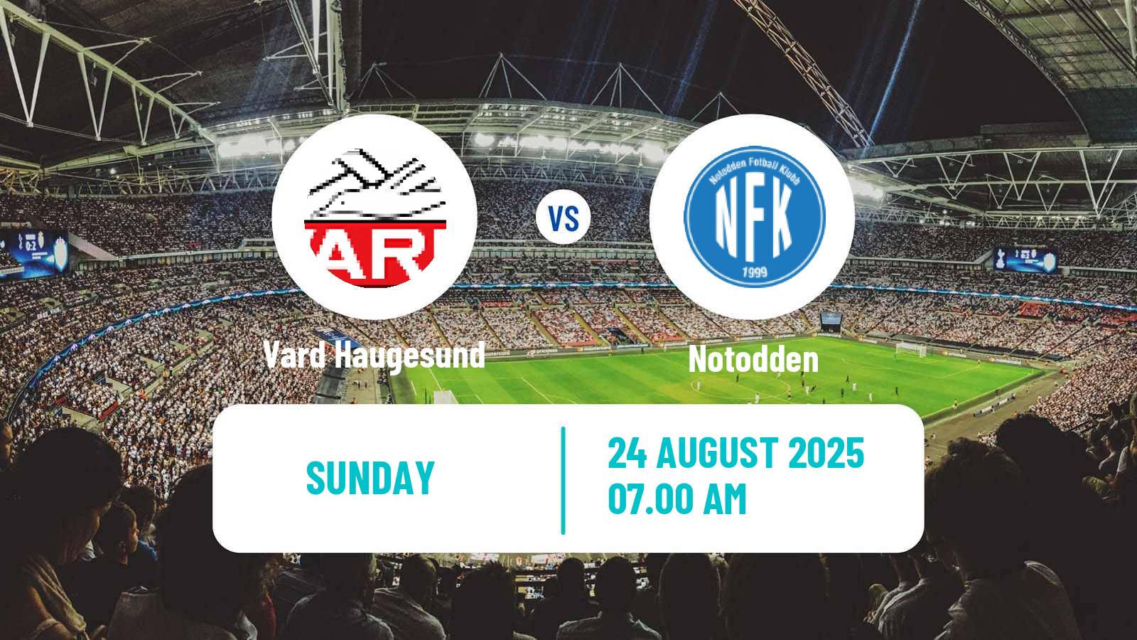 Soccer Norwegian Division 2 - Group 1 Vard Haugesund - Notodden