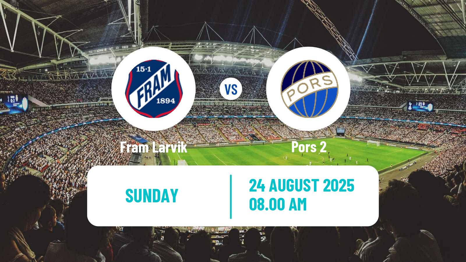 Soccer Norwegian Division 3 - Group 6 Fram Larvik - Pors 2