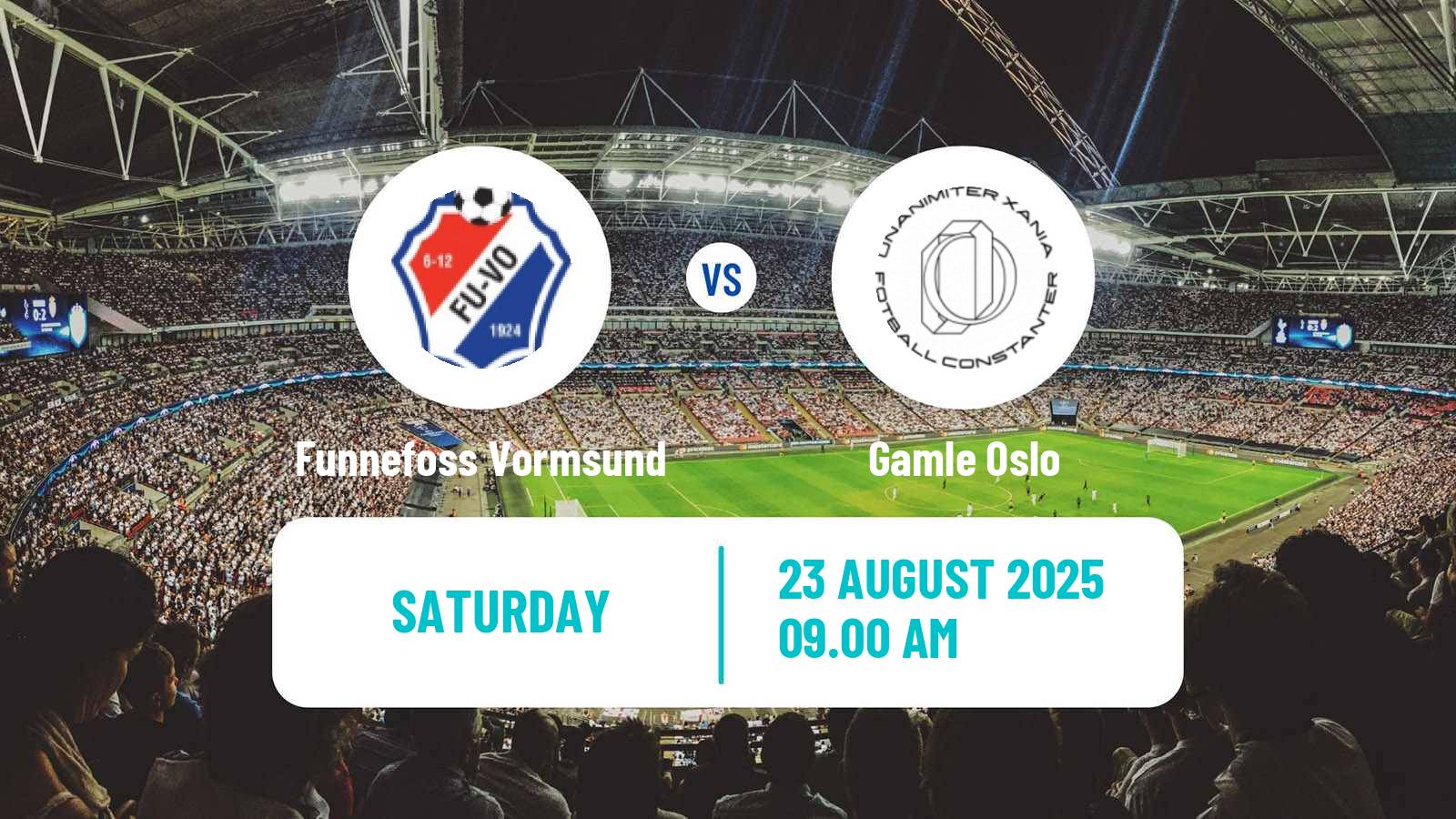 Soccer Norwegian Division 3 - Group 1 Funnefoss Vormsund - Gamle Oslo