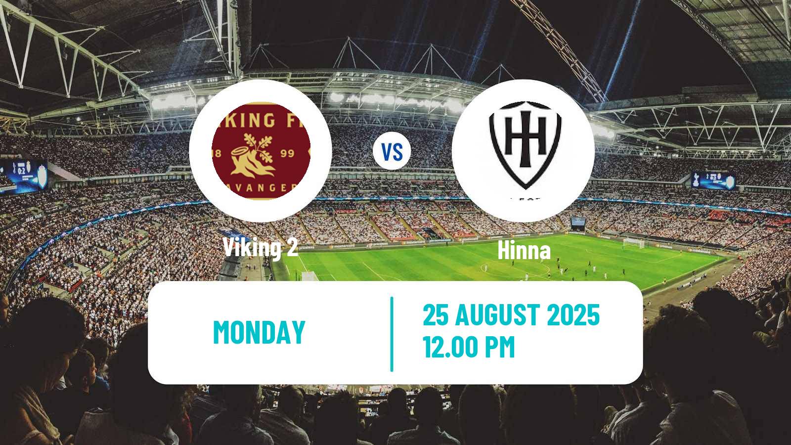 Soccer Norwegian Division 3 - Group 5 Viking 2 - Hinna