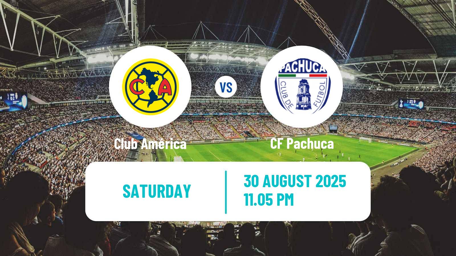 Soccer Mexican Liga MX Club América - Pachuca