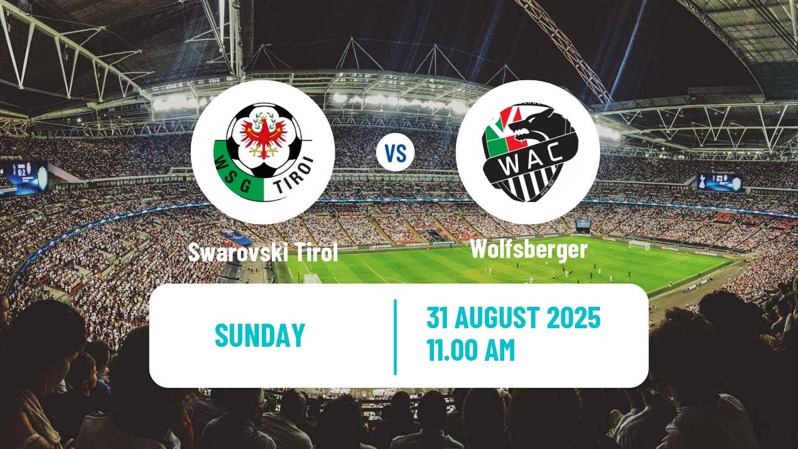 Soccer Austrian Bundesliga Swarovski Tirol - Wolfsberger