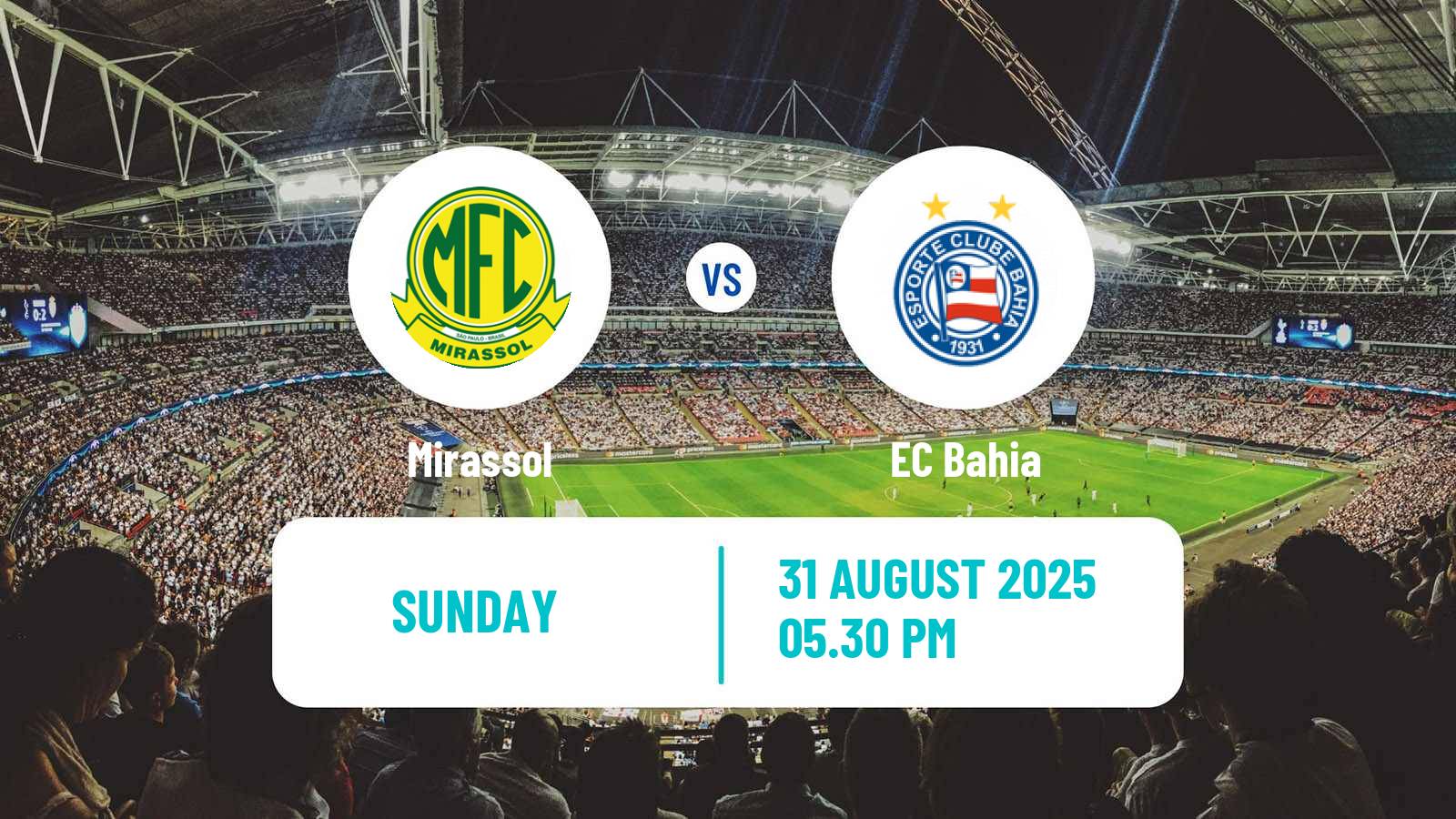 Soccer Brazilian Serie A Mirassol - Bahia