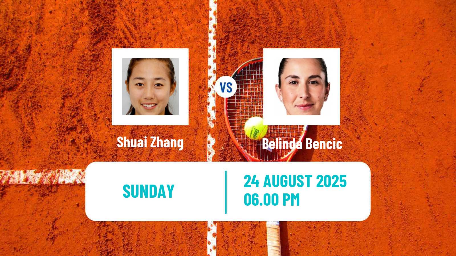 Tennis WTA US Open Shuai Zhang - Belinda Bencic