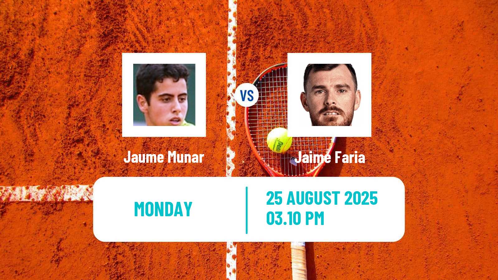 Tennis ATP US Open Jaume Munar - Jaime Faria