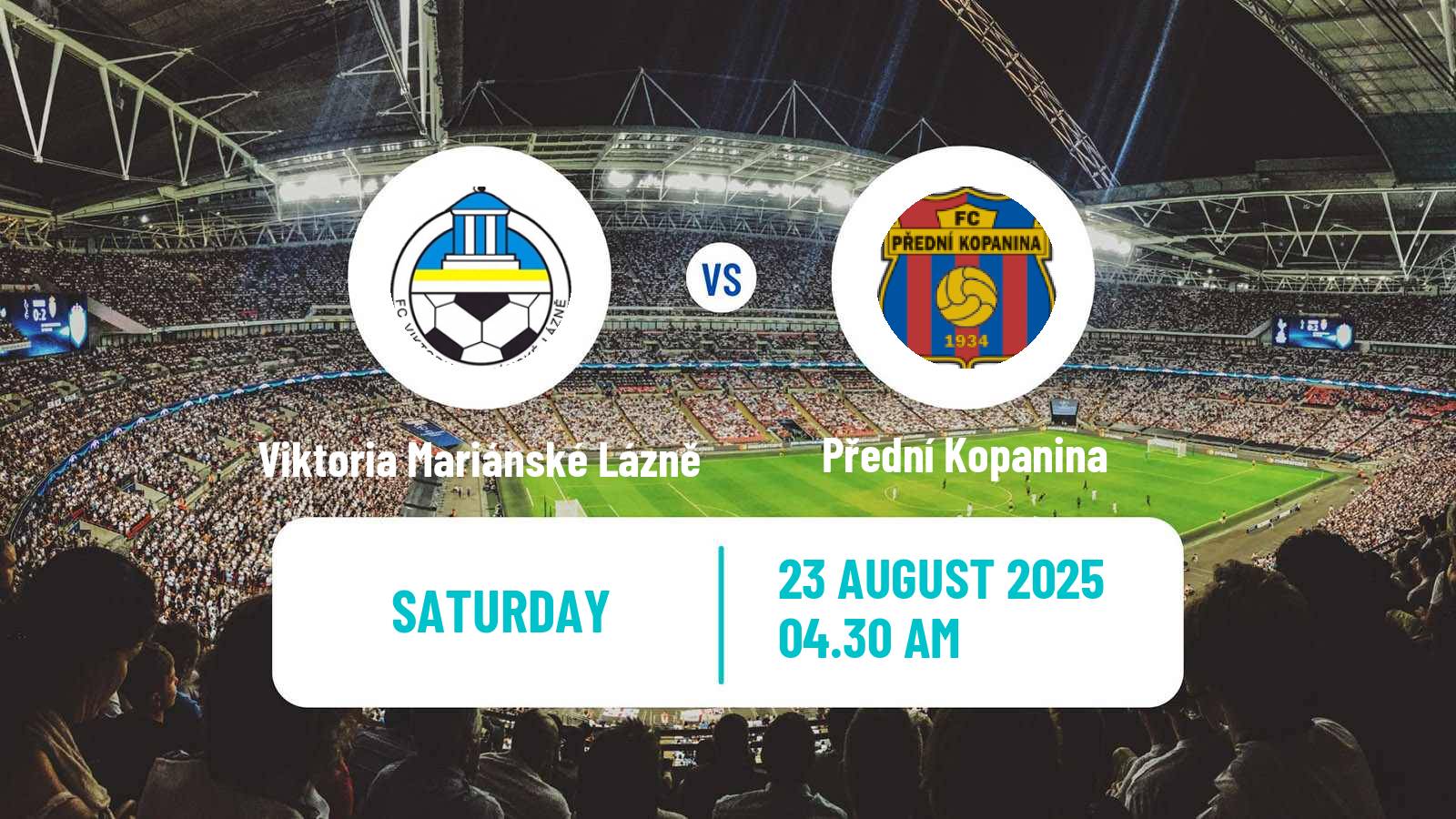 Soccer Czech Division B Viktoria Mariánské Lázně - Přední Kopanina