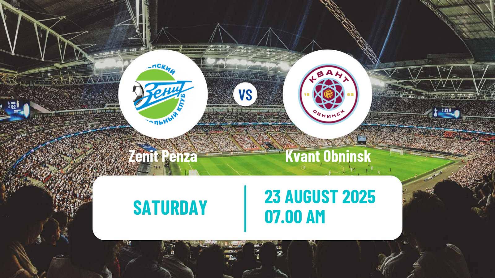 Soccer FNL 2 Division B Group 3 Zenit Penza - Kvant Obninsk