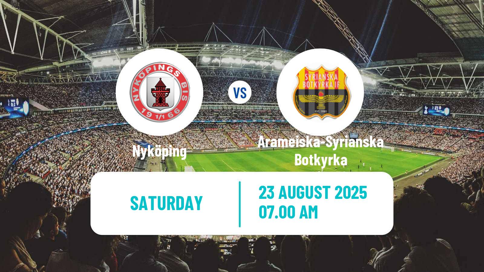 Soccer Swedish Division 2 - Södra Svealand Nyköping - Arameiska-Syrianska Botkyrka