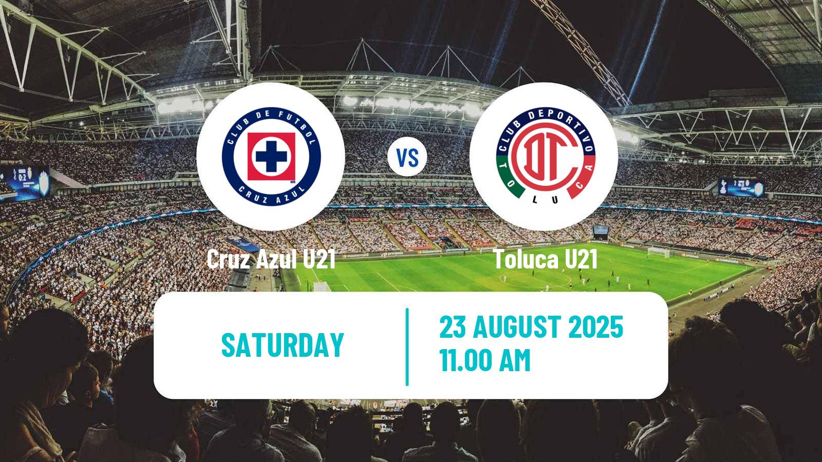 Soccer Mexican Liga MX U23 Cruz Azul U21 - Toluca U21