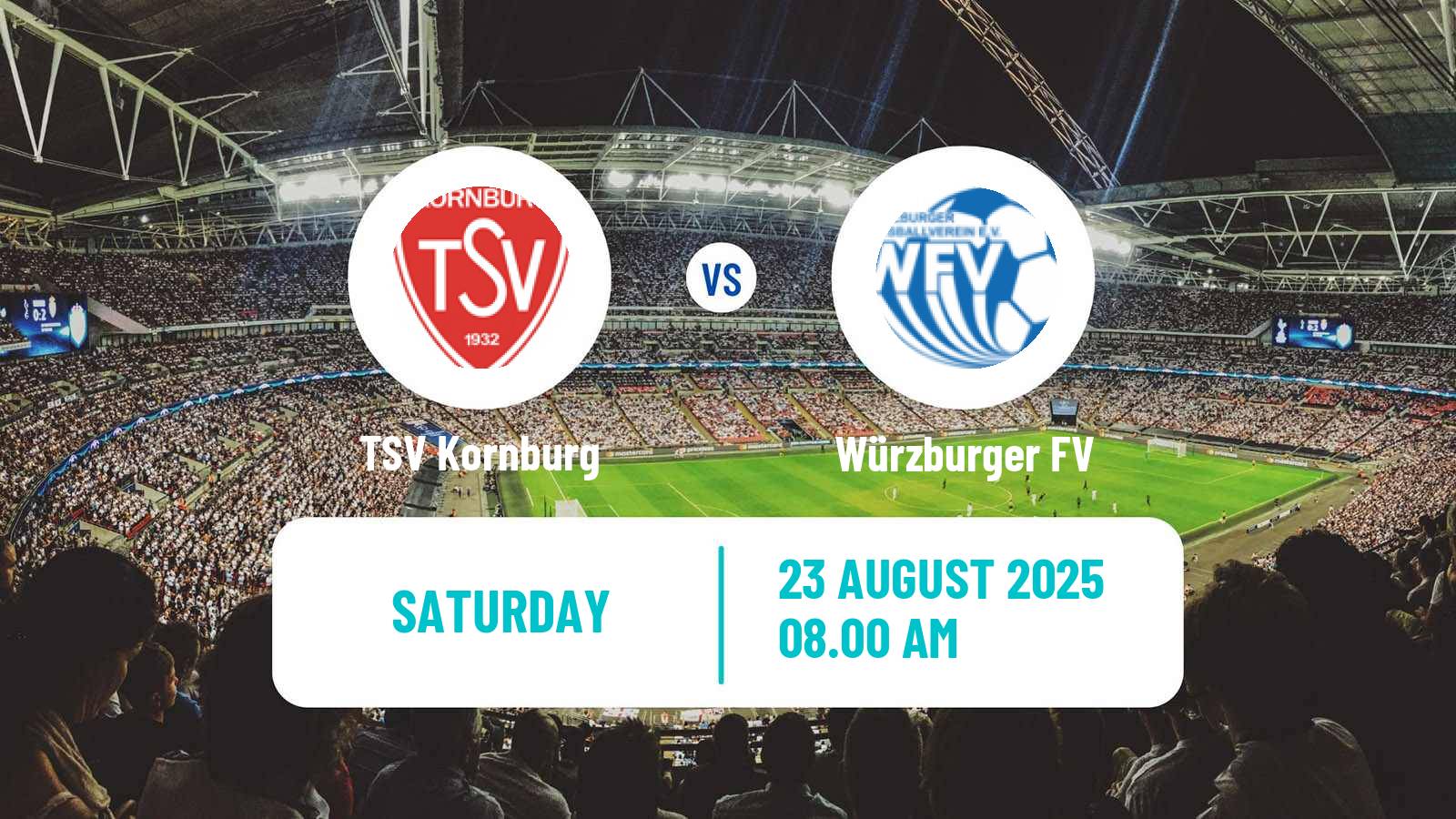 Soccer German Oberliga Bayern Nord Kornburg - Würzburger FV
