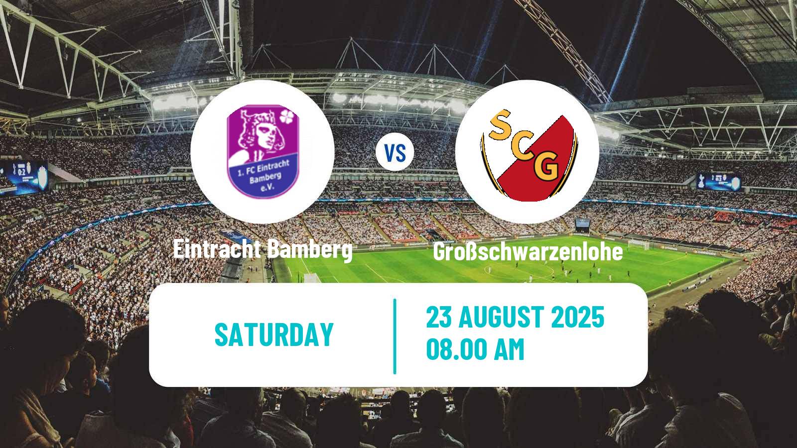 Soccer German Oberliga Bayern Nord Eintracht Bamberg - Großschwarzenlohe