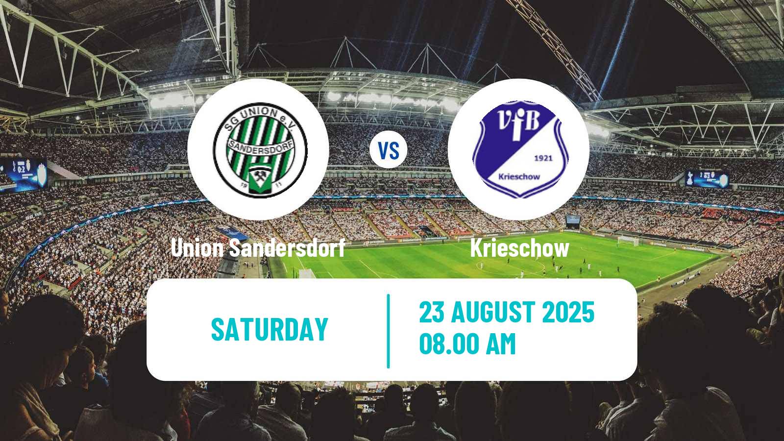 Soccer German Oberliga NOFV- Süd Union Sandersdorf - Krieschow