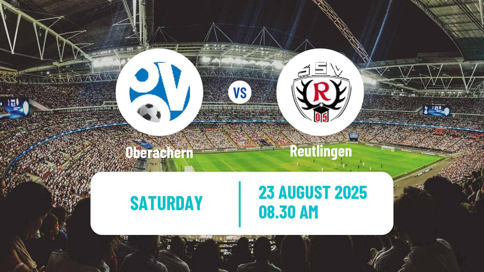 Soccer German Oberliga Baden-Württemberg Oberachern - Reutlingen