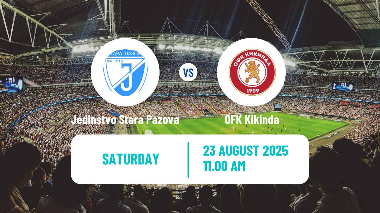 Soccer Serbian Srpska Liga - Vojvodina Jedinstvo Stara Pazova - Kikinda