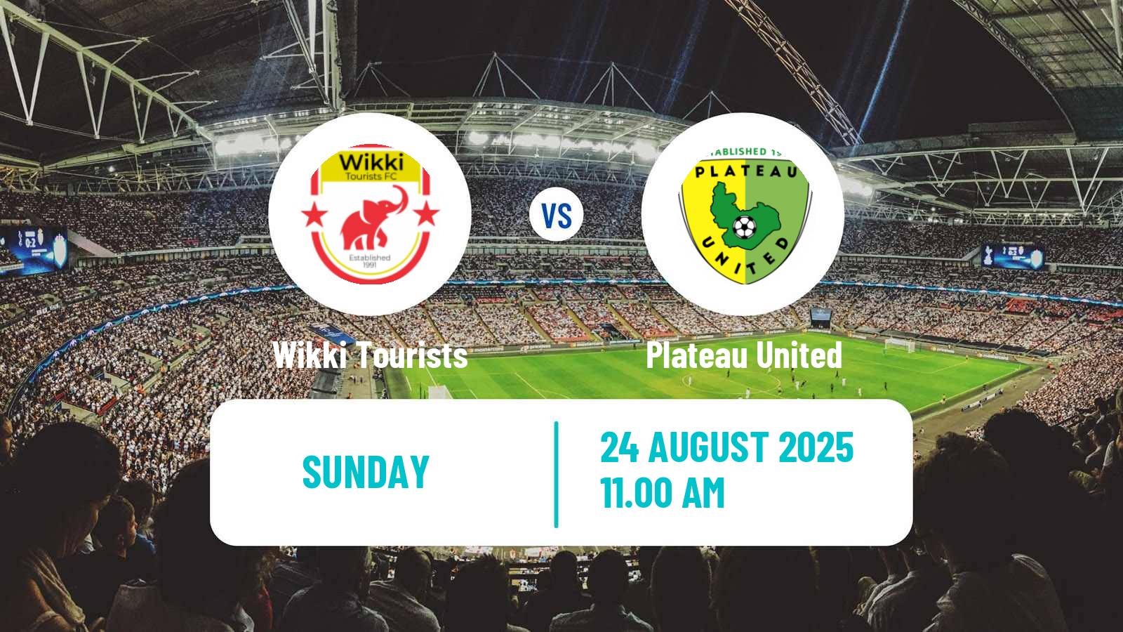 Soccer Nigerian Premier League Wikki Tourists - Plateau United