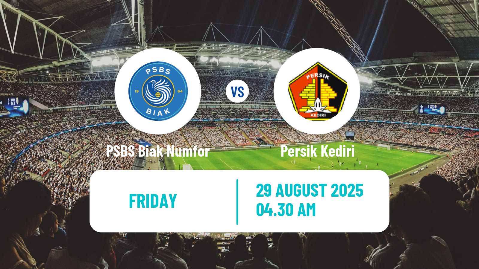 Soccer Indonesian Liga 1 PSBS Biak Numfor - Persik Kediri