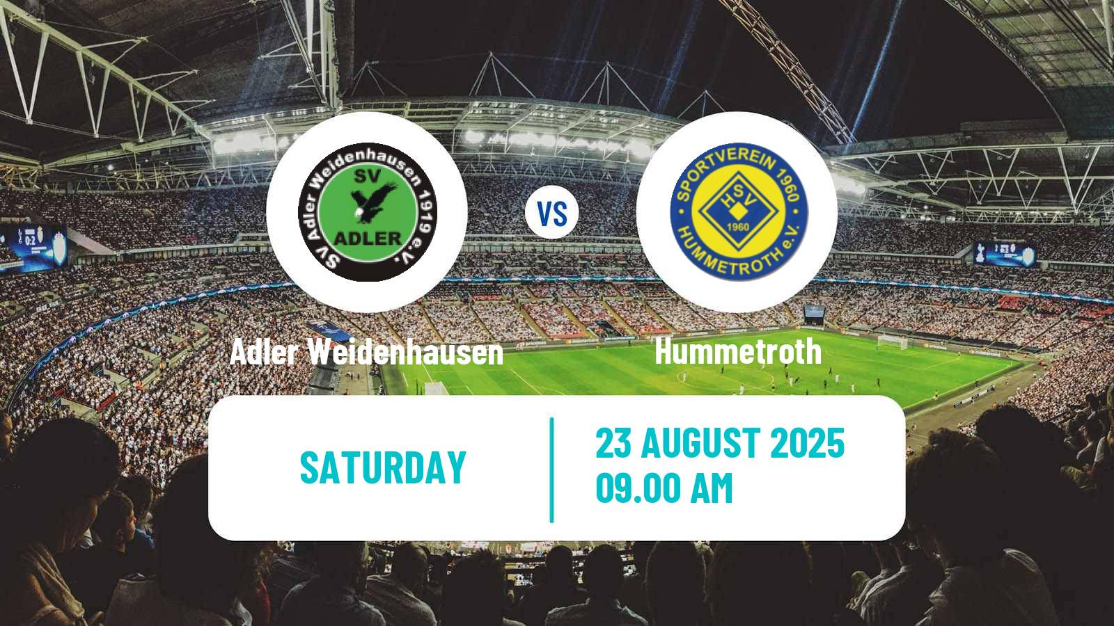 Soccer German Oberliga Hessen Adler Weidenhausen - Hummetroth