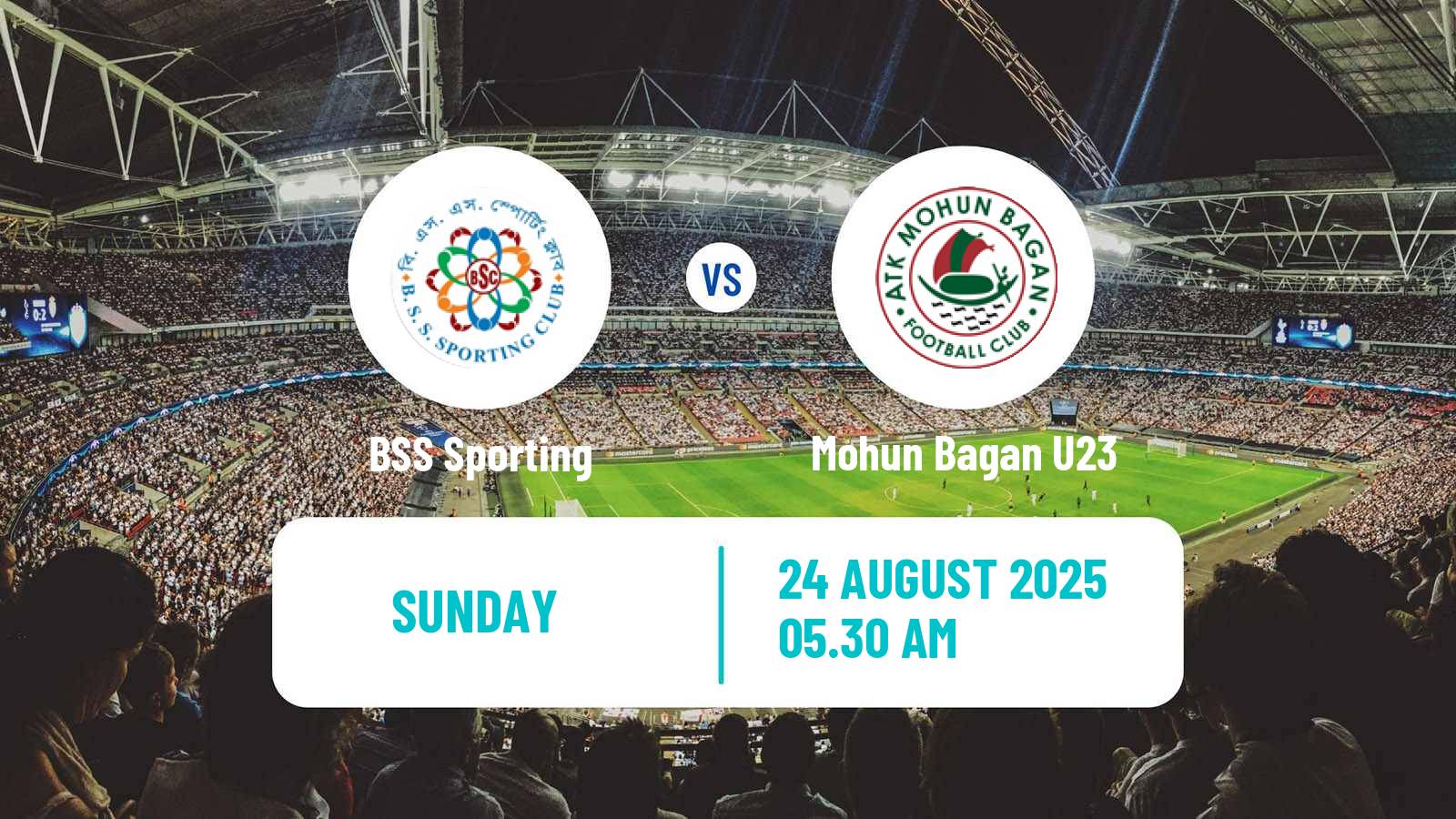Soccer Calcutta Premier Division BSS Sporting - Mohun Bagan U23