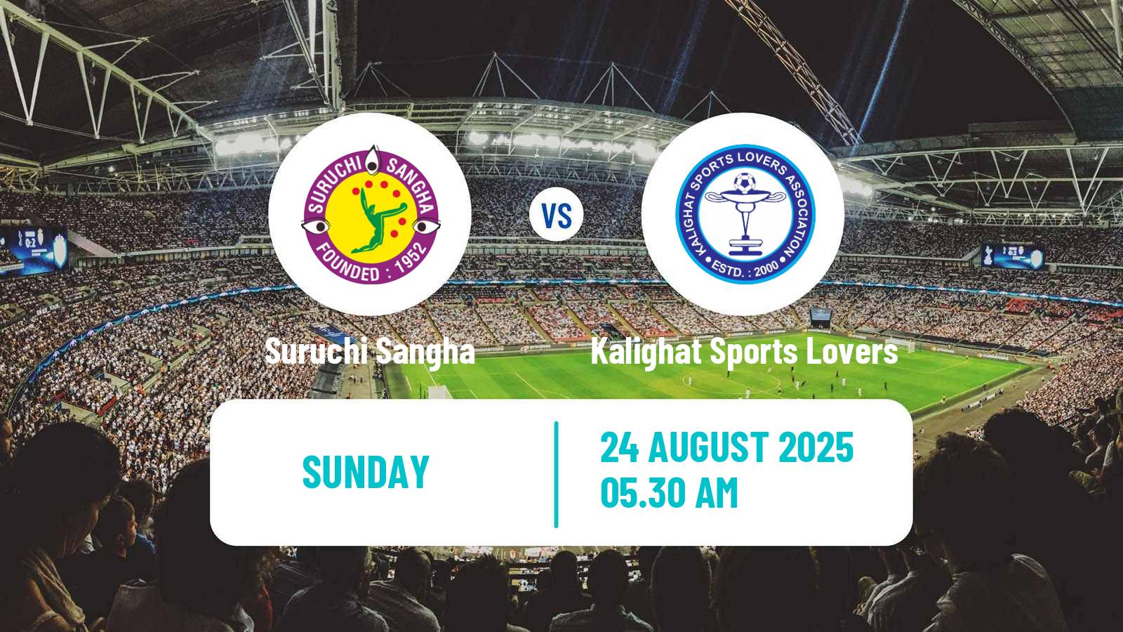 Soccer Calcutta Premier Division Suruchi Sangha - Kalighat Sports Lovers