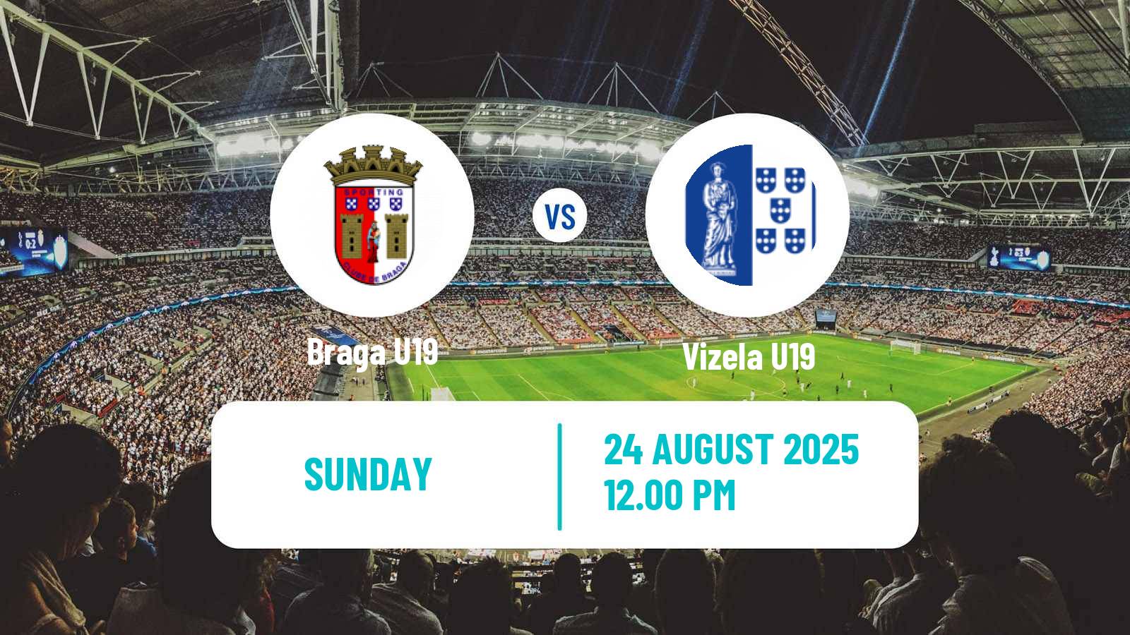 Soccer Portuguese Campeonato Nacional U19 Braga U19 - Vizela U19