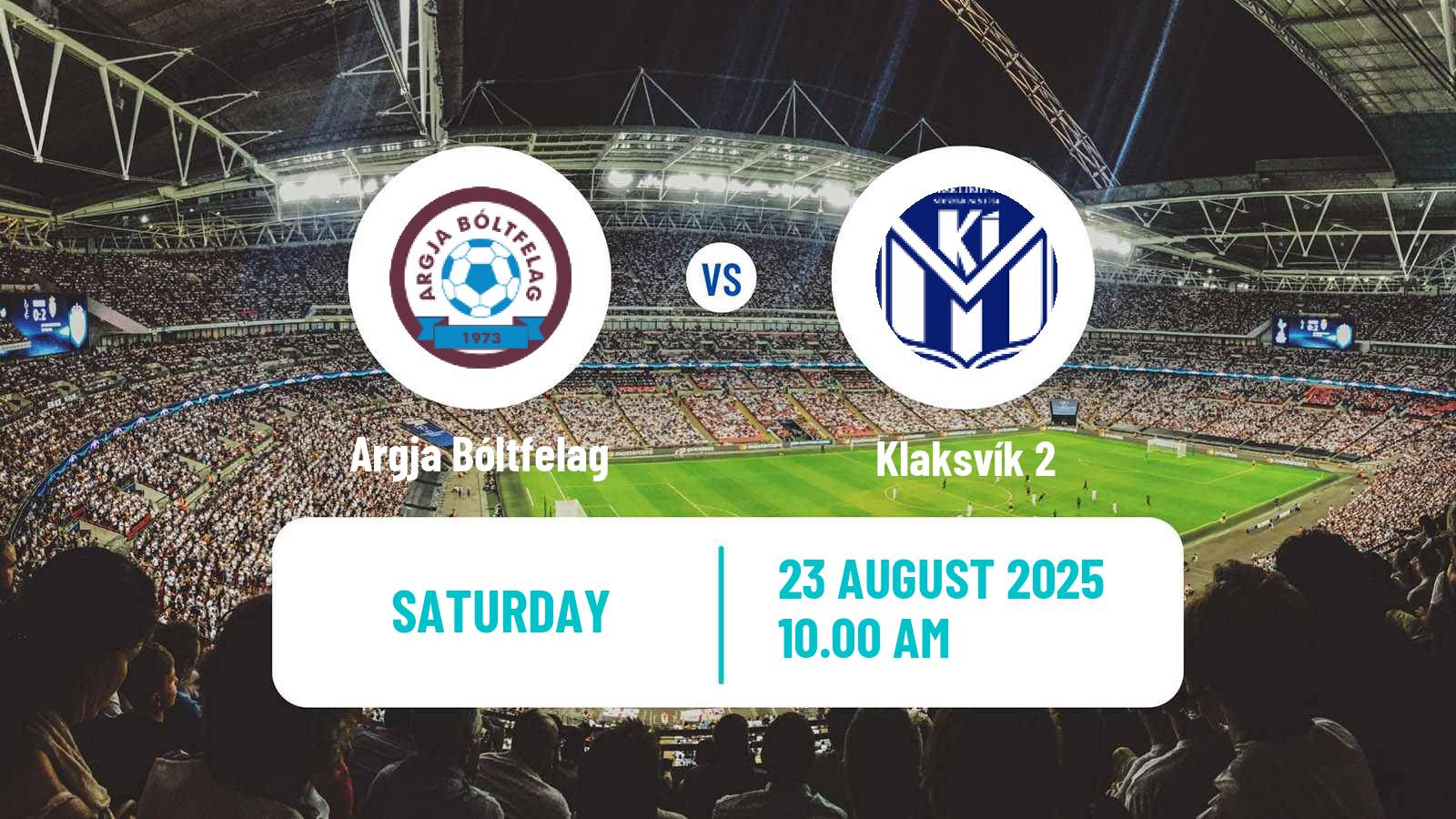 Soccer Faroe Islands 1 Deild Argja Bóltfelag - Klaksvík 2