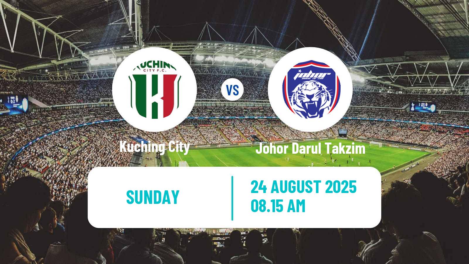 Soccer Malaysian Super League Kuching City - Johor Darul Takzim