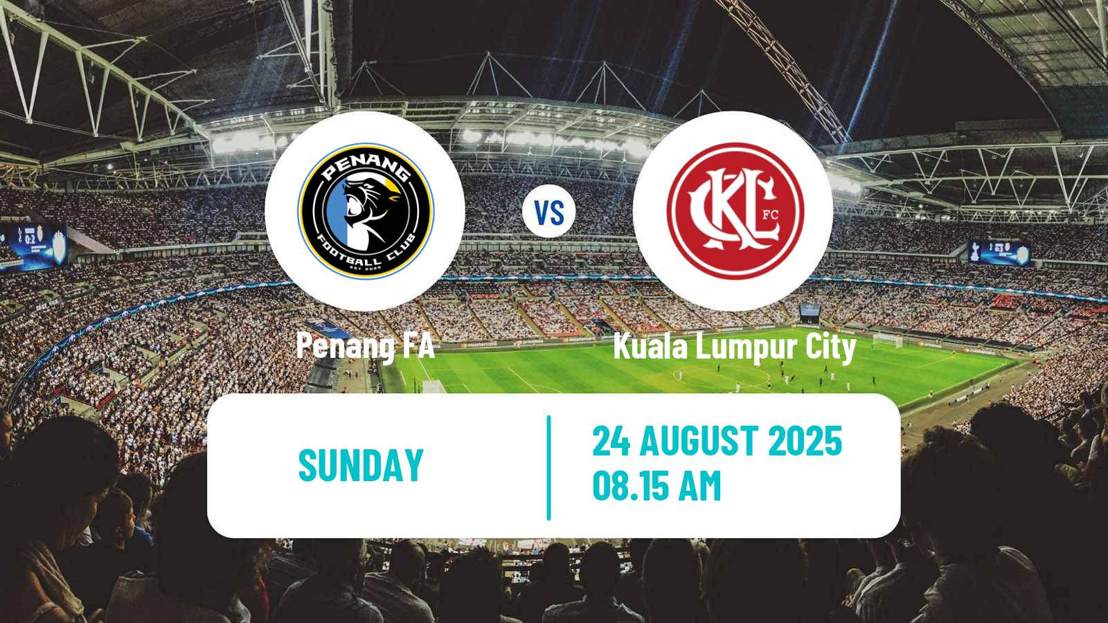 Soccer Malaysian Super League Penang - Kuala Lumpur City
